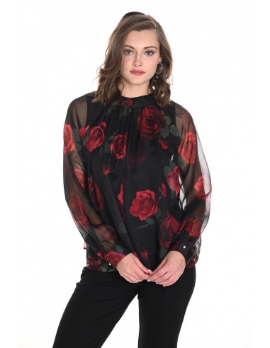 Frank Lyman Blouse 244638U Black/Red d'Europe débarque