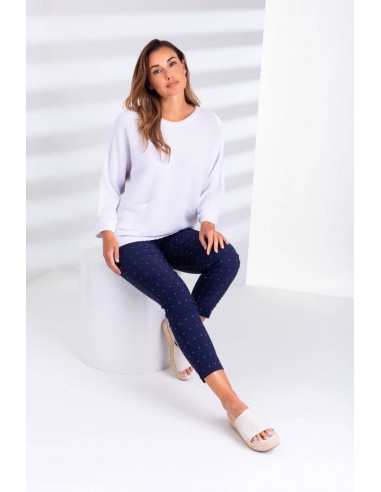 Lisette L Pant 83155-03 marine rembourrage situé sous