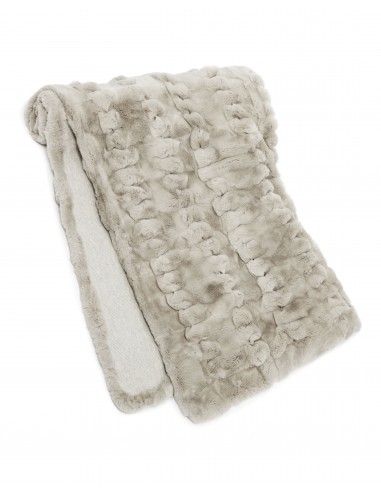 Knitted Fur Blanket Fumo Grey le des métaux précieux