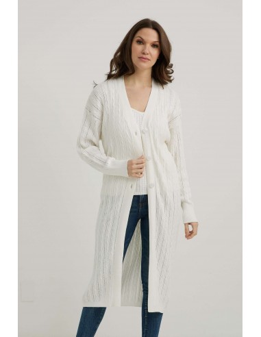 emproved Cardigan long P2230-wht blanc livraison et retour toujours gratuits